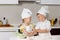 Cute Smiling Kids in Cook Attire