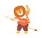 Cute smiling lion playing electric guitar. Happy animal musician performing music on musical instrument. Funny kids