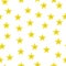 Cute Smiling Stars Baby Pattern Seamless