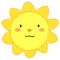 Cute smiling sun - vectorial