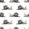 Cute snail cartoon pattern of funny ethnic drawings. Drawing by hand, pencil