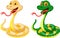 Cute snake cartoon