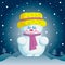 Cute snowman illustration