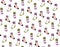 Cute socks pattern vector yellow pink and white