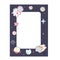 Cute space frame, with Japanese kawaii cat travels in space and a set of cosmic elements..