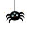 Cute spider. Childrens character for halloween. Cute print for happy Halloween party. Ideal for card, poster, menu, kids