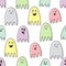 Cute spooky ghosts.