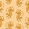 Cute spotted jaguars. Wild animals seamless pattern.