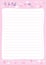 Cute spring every day to do list for women or girls. Vector note page