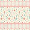 Cute square easter background with copy space. Place for text. Scrapbooking design. Vector