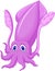 Cute squid cartoon