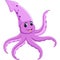 Cute squid cartoon