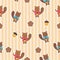 Cute squirrel seamless pattern vector