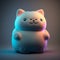 Cute Squishy Cat Plush Toy Illustration