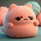 Cute Squishy Cat Plush Toy Illustration