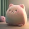 Cute Squishy Cat Plush Toy Illustration