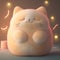 Cute Squishy Cat Plush Toy Illustration