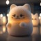 Cute Squishy Cat Plush Toy Illustration