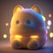 Cute Squishy Cat Plush Toy Illustration