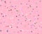 cute star party pattern on pink