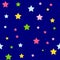 Cute Star Seamless Pattern Background Vector