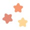 Cute stars for kids. isolated design children, stickers. Baby shower little stars