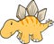 Cute Stegosaurus Vector Illustration