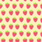 Cute strawberries seamless pattern