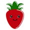 Cute strawberry emoticon