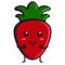 Cute strawberry emoticon