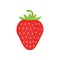 Cute strawberry vector graphic icon