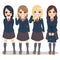 Cute Student Uniform Girls