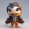 Cute And Stylish Falcon Brand Historical Figurine With Shark-like Character Design