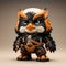 Cute And Stylish Hawk Brand Historical Figurine With Street Dance Elements