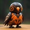 Cute And Stylish Wooden Figurine With Falcon Brand Design