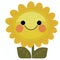Cute Sunflower Clipart: A Radiant Burst of Joy and Happiness to Brighten Your Day and Designs