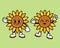 cute sunflowers cartoon for children book