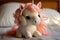 a cute and sweet cartoon style white fairy baby horse, sweet smile, a cute and sweet cartoon style white fairy baby horse, sweet s