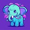 Cute and sweet elephant cartoon Image