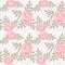 Cute sweet rose seamless pattern