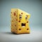 Cute Swiss cheese Character Using Generative AI