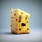 Cute Swiss cheese Character Using Generative AI