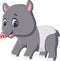 Cute tapir cartoon