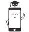 A cute teaching phone icon