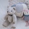 Cute teddy bear in baby nursery