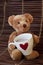 Cute Teddybear With Heart Mug