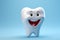 Cute teeth character animated, cartoon style, animated expressions, quirky expressions, playful expressions, medicine