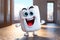 Cute teeth character animated, cartoon style, animated expressions, quirky expressions, playful expressions, medicine