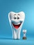 Cute teeth character animated, cartoon style, animated expressions, quirky expressions, playful expressions, medicine