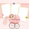 Cute template for baby\'s card